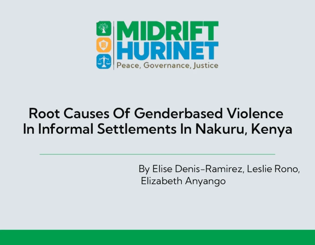 Root Causes Of Genderbased Violence