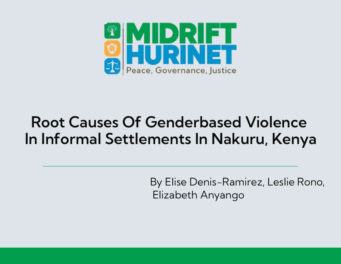Root Causes Of Genderbased Violence