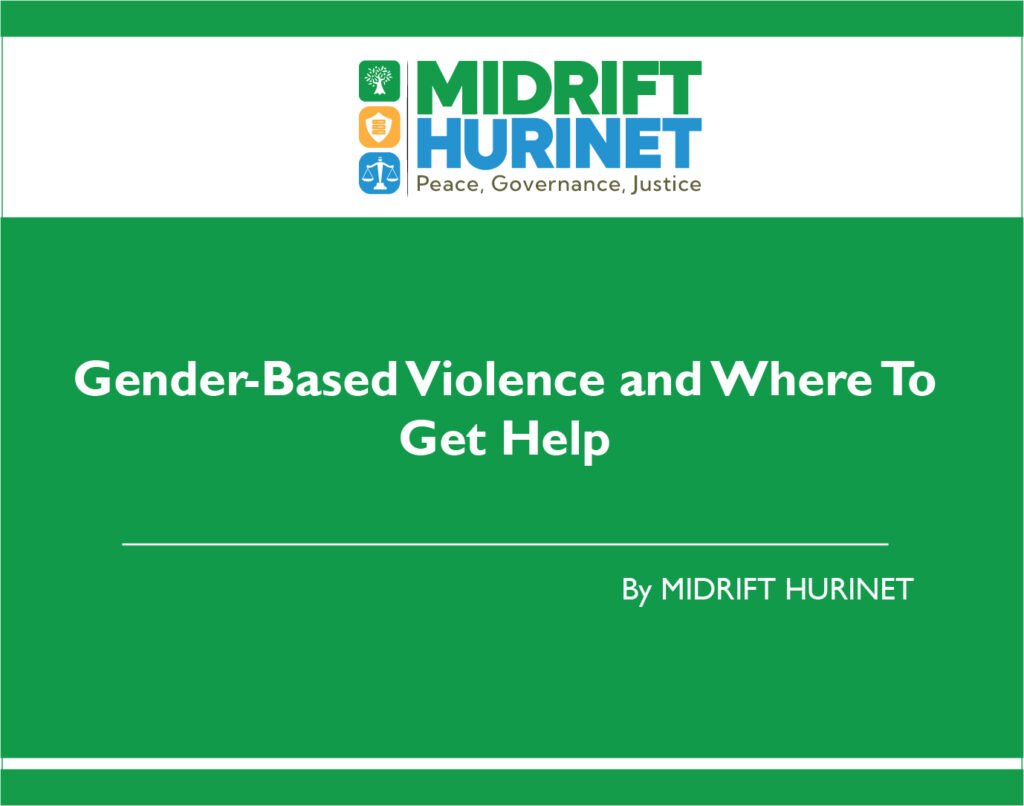 GBV and where to get help