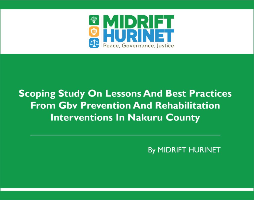 Scoping study on lessons and best practices