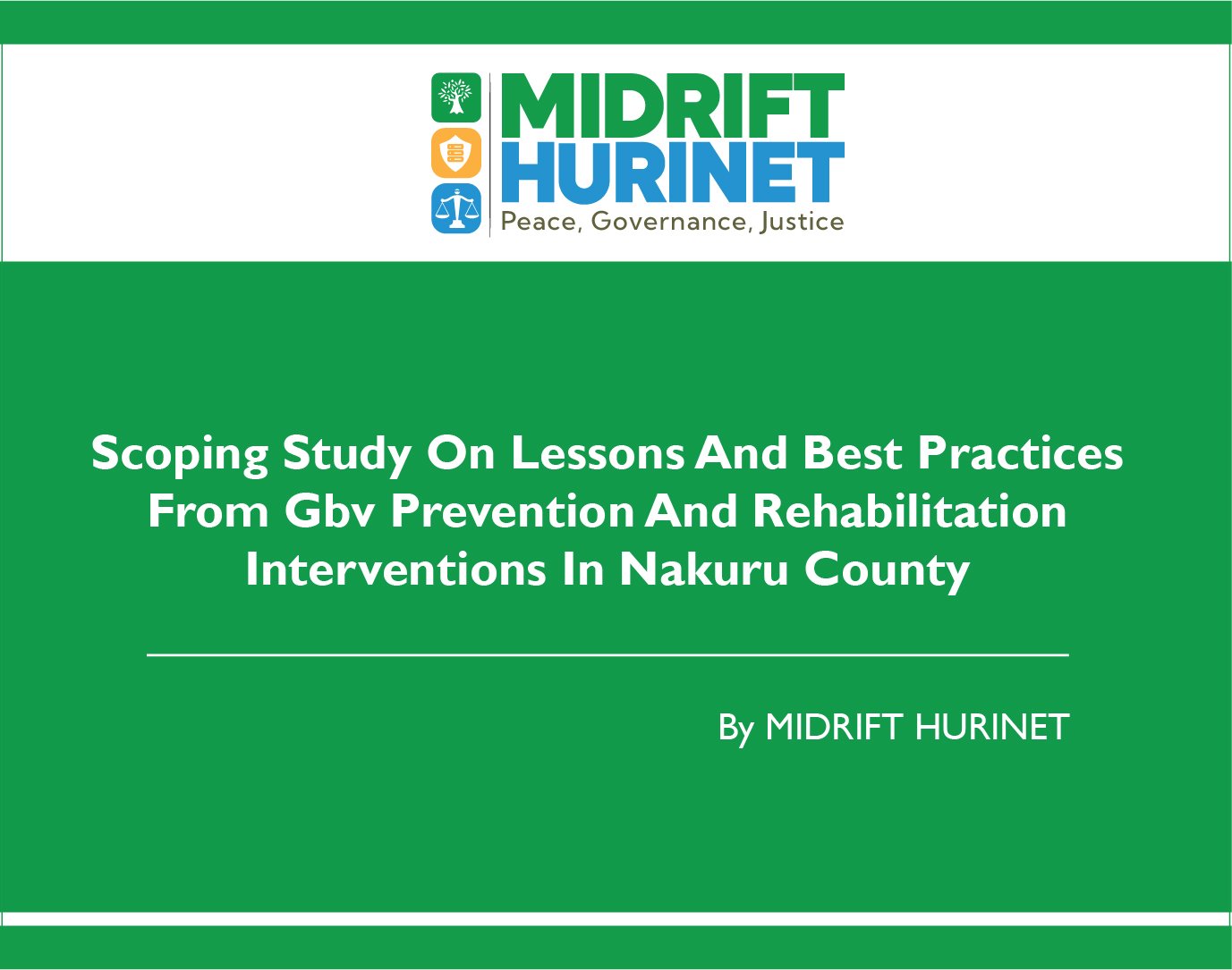 Scoping study on lessons and best practices